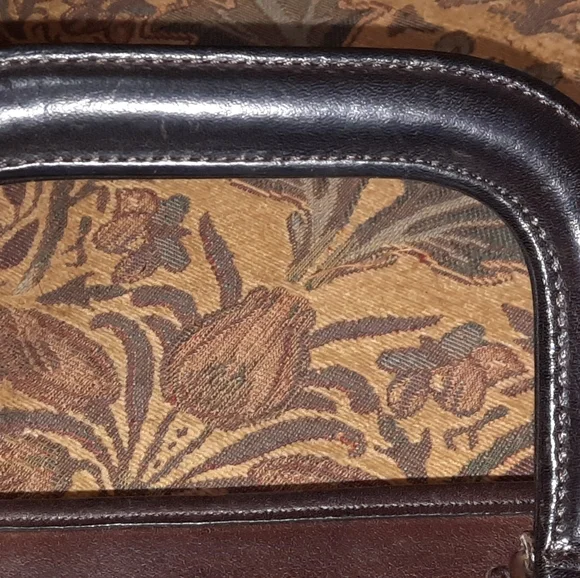 VINTAGE COACH NYC Bonnie Cashin Leather Satchel Slim Bag Mahogany Brown 60s 70s - Picture 12 of 16